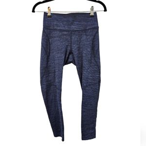 Outdoor Voices TechSweat Kneecap Crop Leggings Baltic Blue Size S